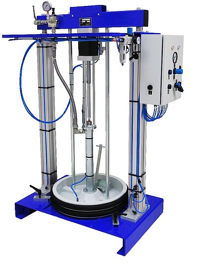 Zweisäulige Fasspumpe 200kg Fasspumpe für 180 kg Fässer